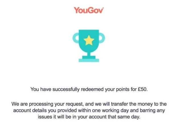 How does YouGov pay?