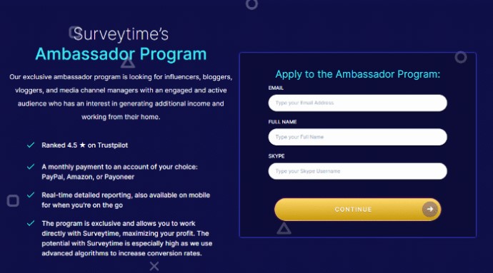 Make Money by Ambassador Program From Surveytime.