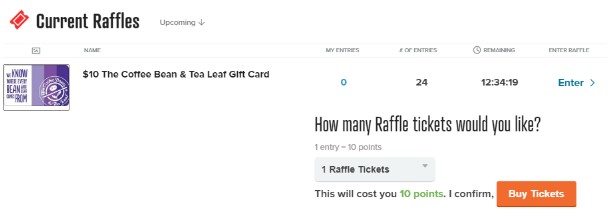 5. Make money by Raffles.