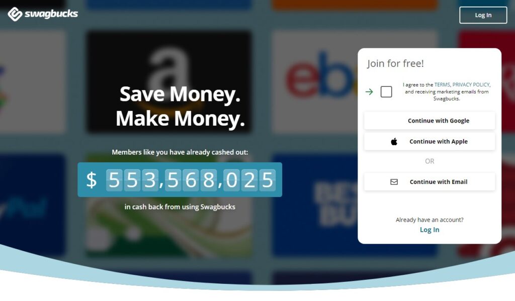 1. Earn Money Surfing The Web From Swagbucks