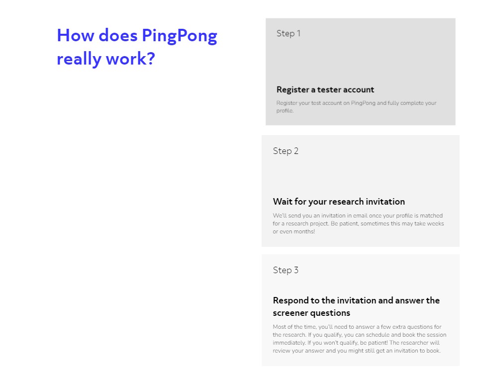 How do you make money by testing websites from HelloPingPong?