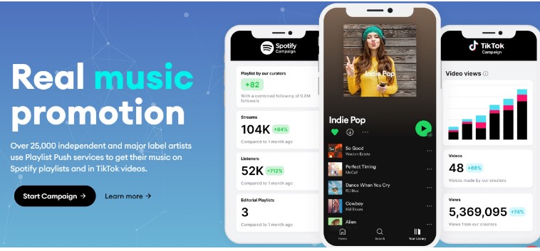 2. Earn Listening To Music From Playlist Push