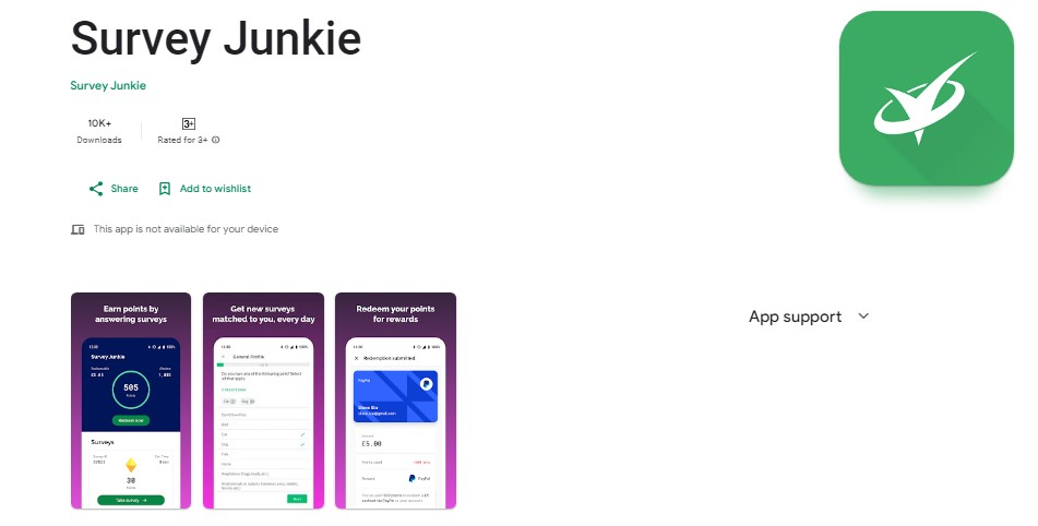 3. Survey Apps To Consider in November 2023 is Survey Junkie