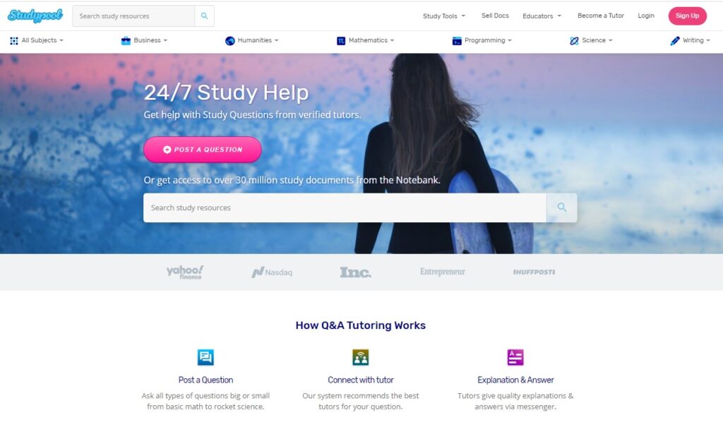 5. Earn Money By Answering Questions Online from StudyPool