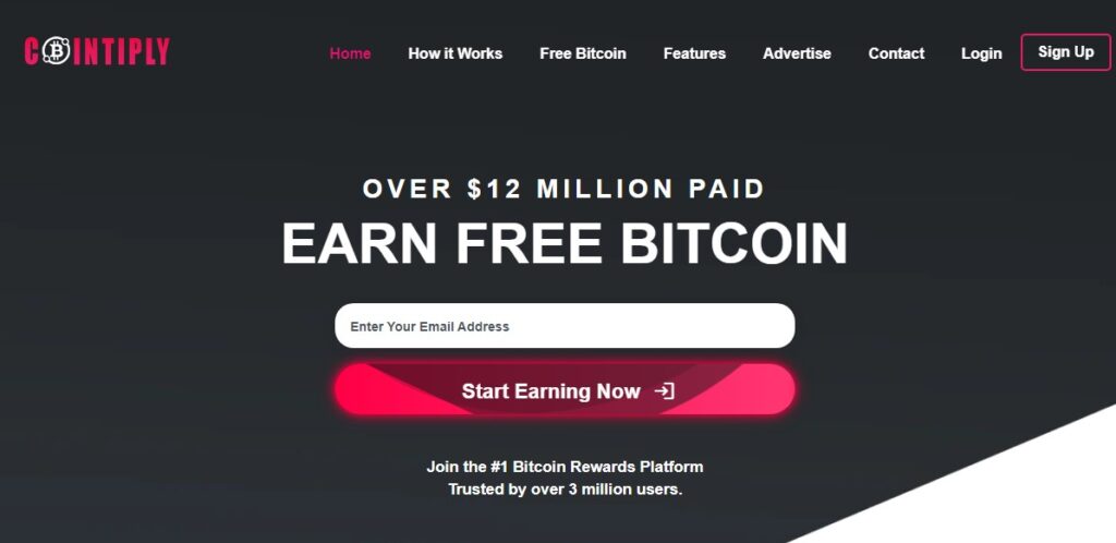 5. Earn Free Bitcoins With Paid Surveys From Cointiply