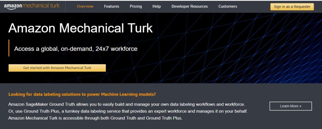 14. Platforms That Pay You Per Call is Amazon Mechanical Turk (MTurk)