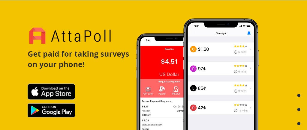 5. Survey Websites is AttaPoll