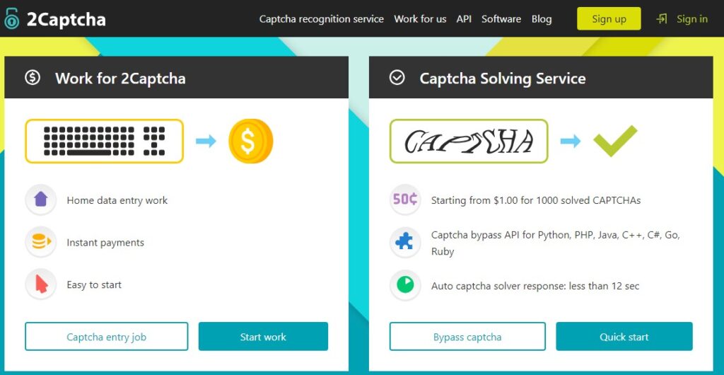 5. Platforms That Provide Daily Payouts is 2Captcha