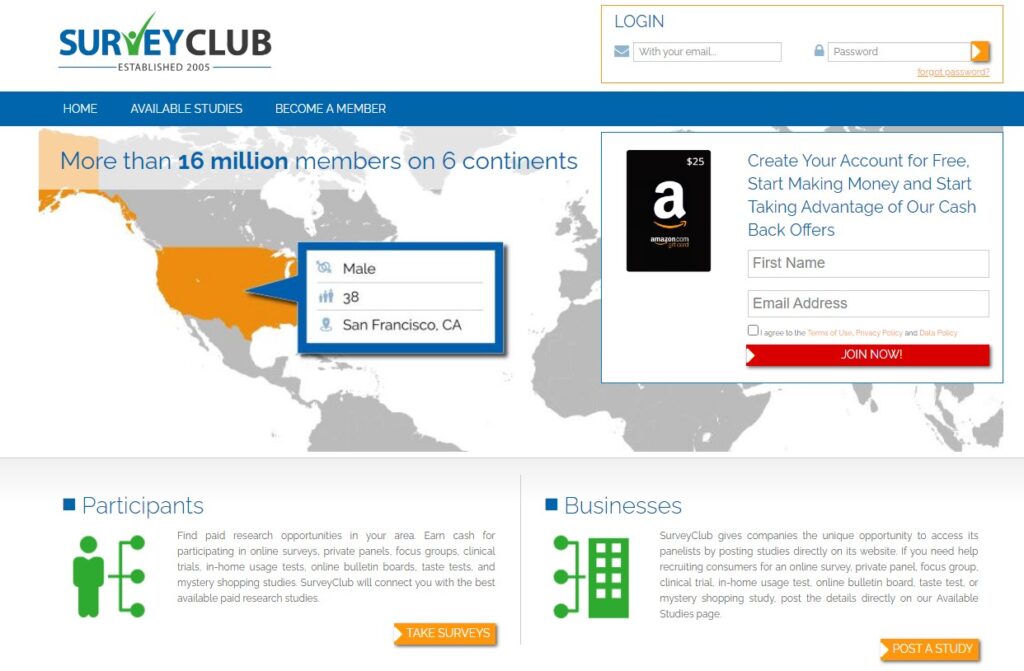 8. Survey Websites is Survey club