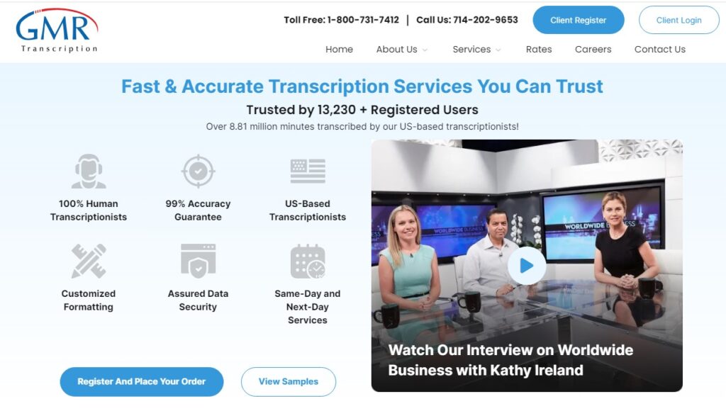 1. Best Websites for Remote Work is GMR Transcription