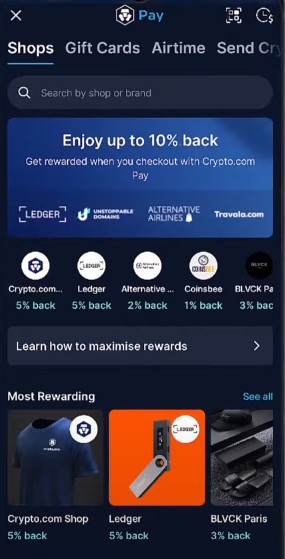8. Make Money With The Crypto.Com App Pay Option.