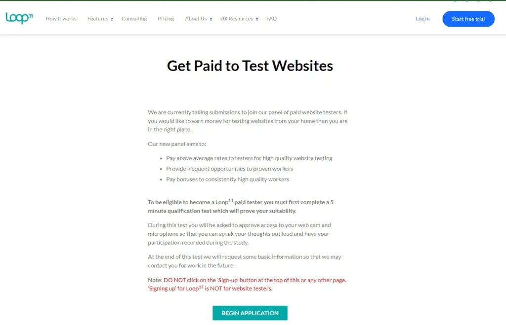 How to make money by User testing projects?
