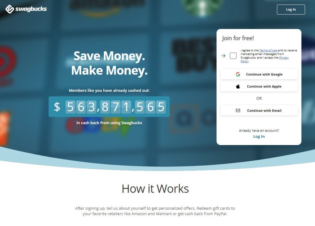 6. Top Paid Survey Sites That Really Pay is Swagbucks