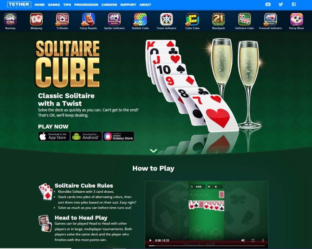 5. Real Money Winning Apps is Solitaire Cube