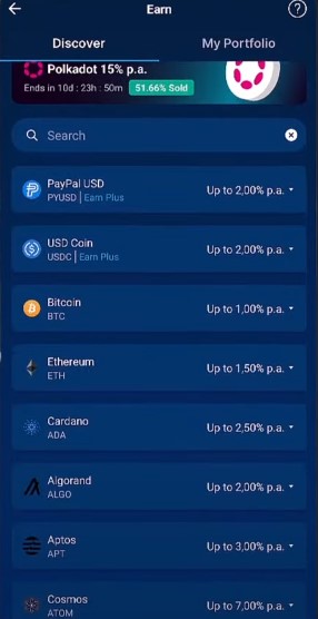 5. Make Money With The Crypto.Com App Earning Option.
