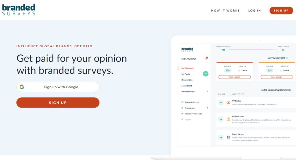 9. Top Paid Survey Sites That Really Pay is Branded Surveys