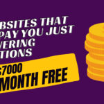 13 Websites That Will Pay You Just Answering Questions Up To $7000 Per Month Free