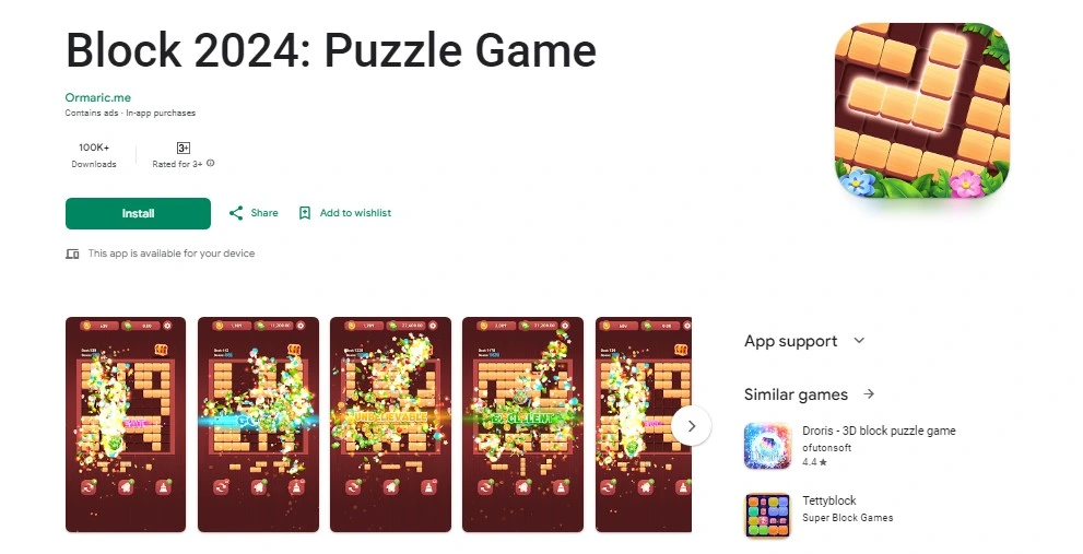 Block 2024: Puzzle game