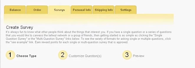 2. Make money by Creating surveys yourself From Tellwut.