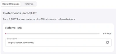 Make Money With UpRock AI Earnings Referral Program