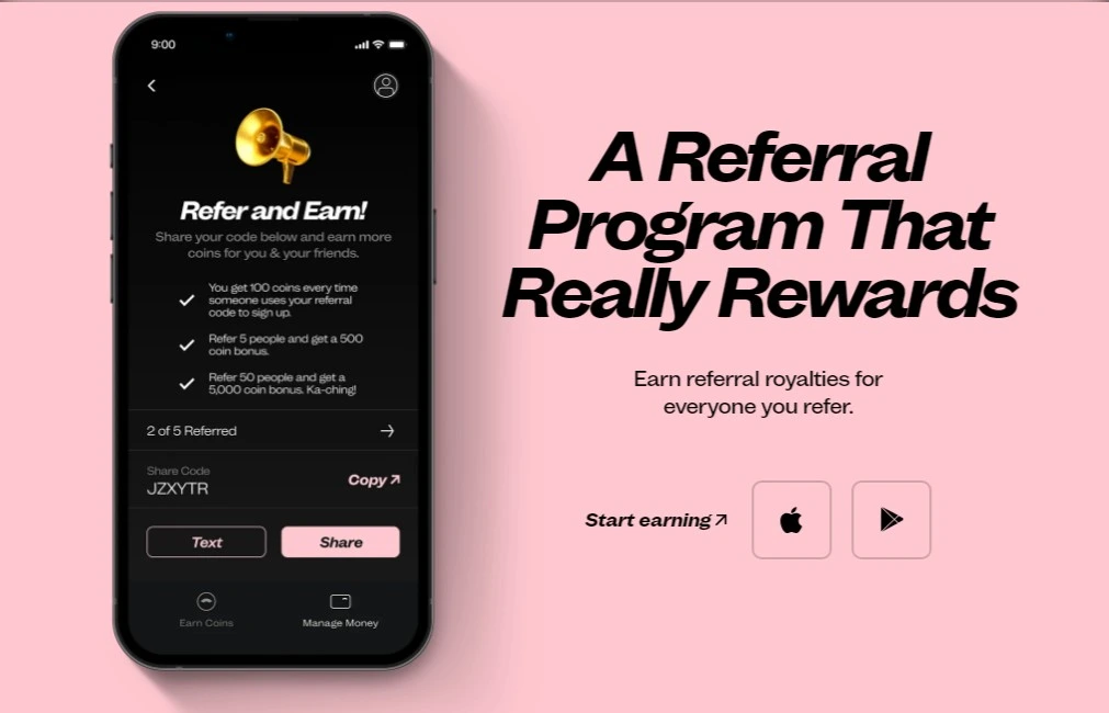 5. Make Money By Referral Program From Bridge App