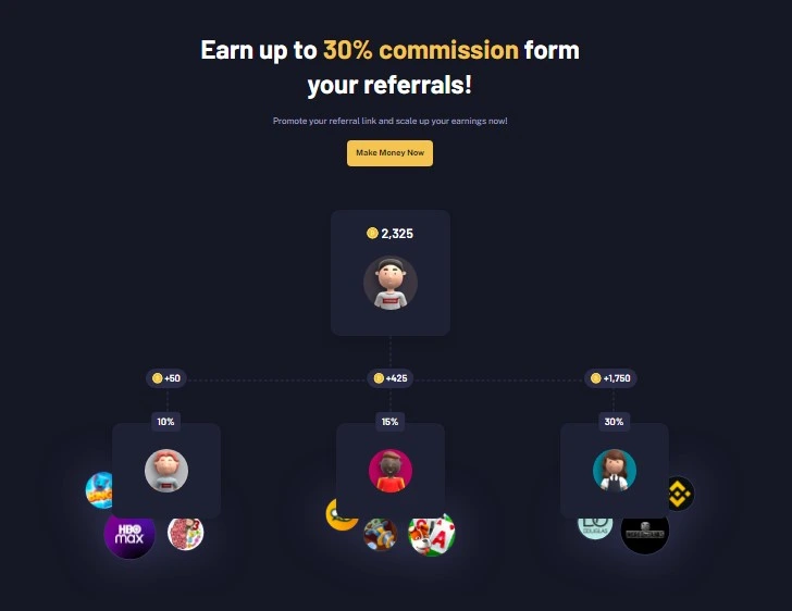 4. Make Money By Referral Program From Coinsbaron
