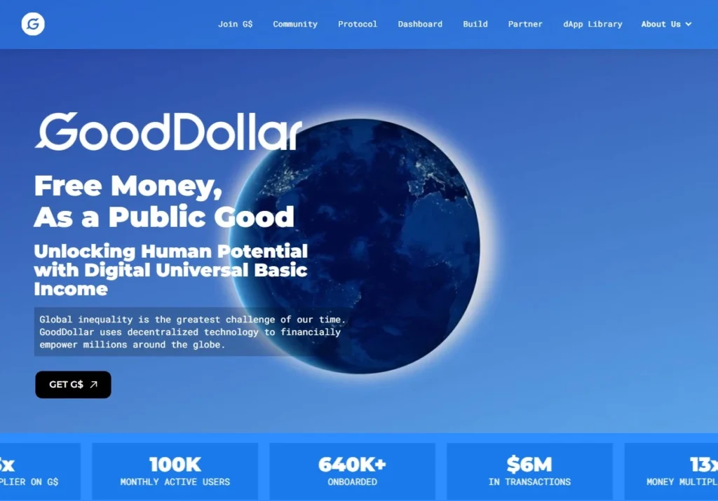 Earn By Daily Claim From GoodDollar