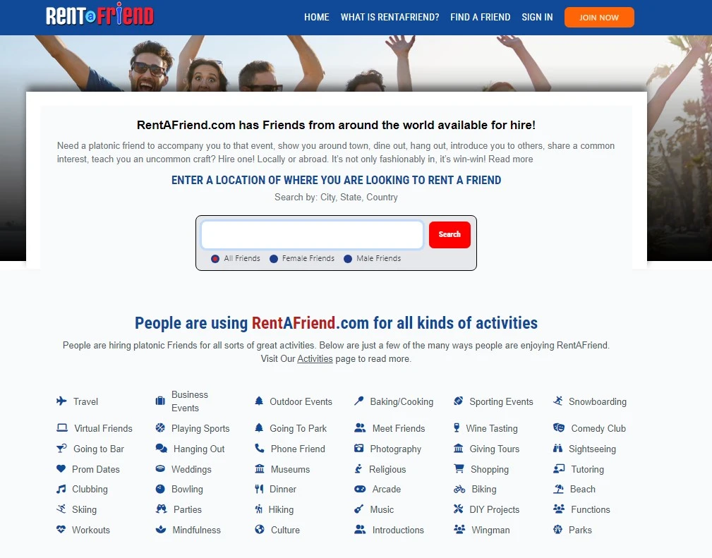 What Is RentAFriend?